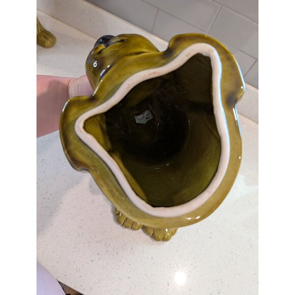 Vintage Basset Hound Dog Cookie Jar Glossy Ceramic Doranne of California 1950s - Picture 13 of 16